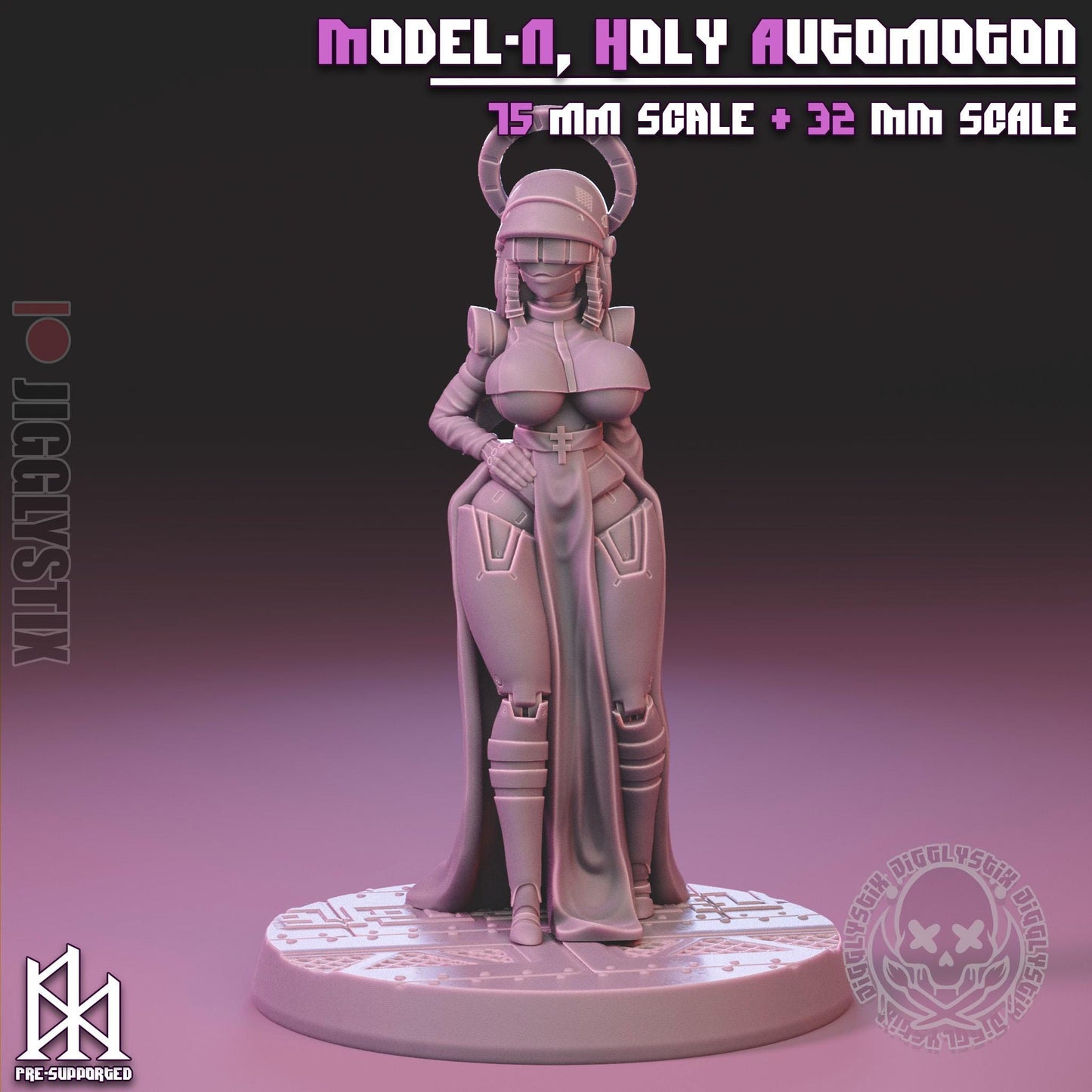 Model-N, Holy Automaton Pin Up Miniature | Jigglystix