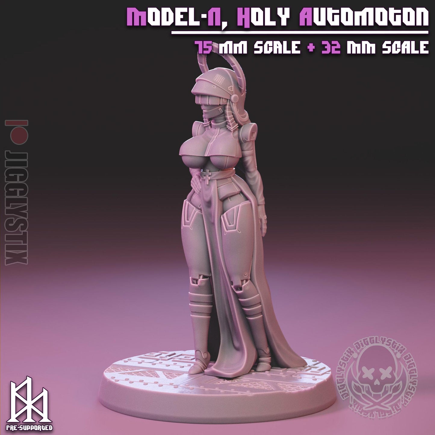 Model-N, Holy Automaton Pin Up Miniature | Jigglystix
