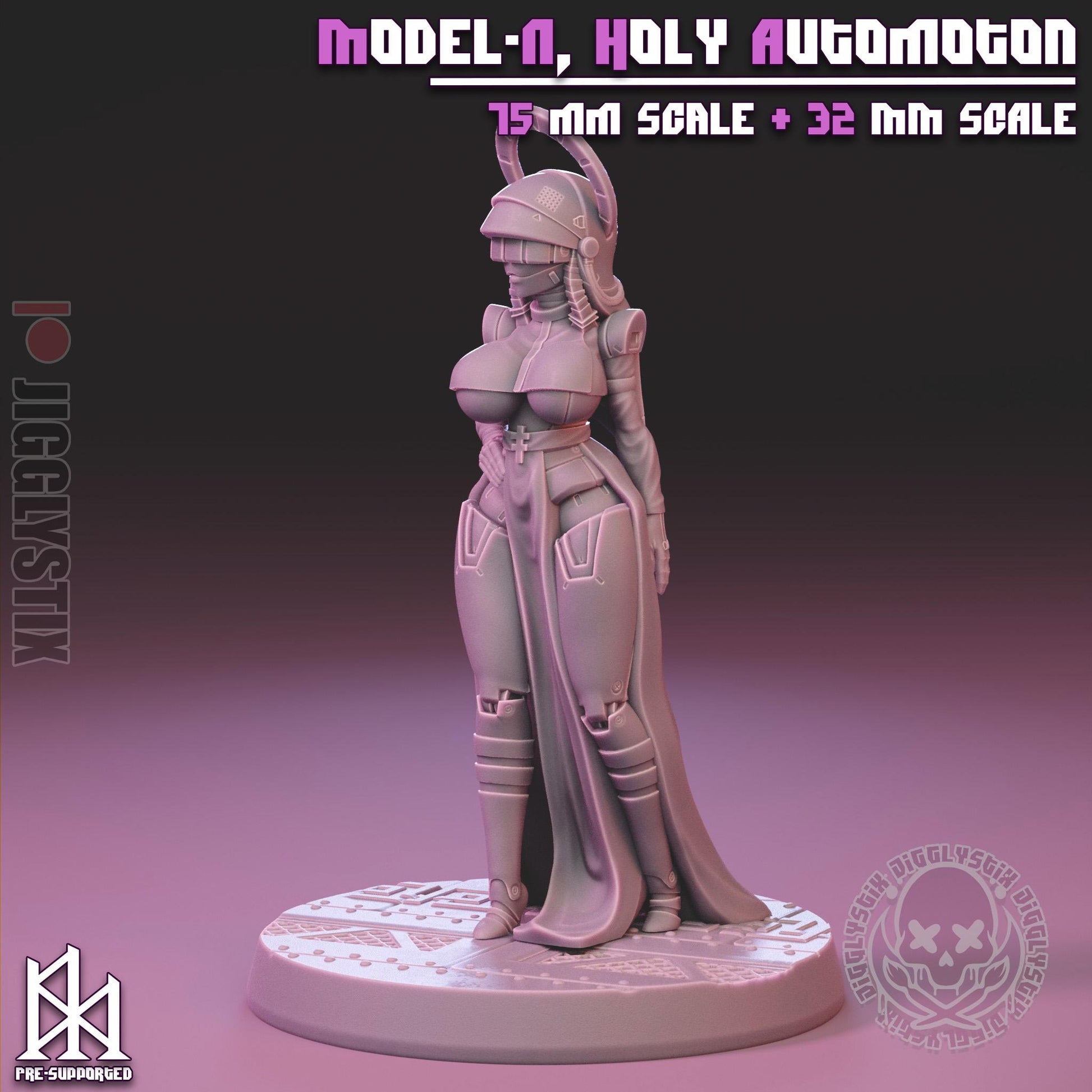 Model-N, Holy Automaton Pin Up Miniature | Jigglystix