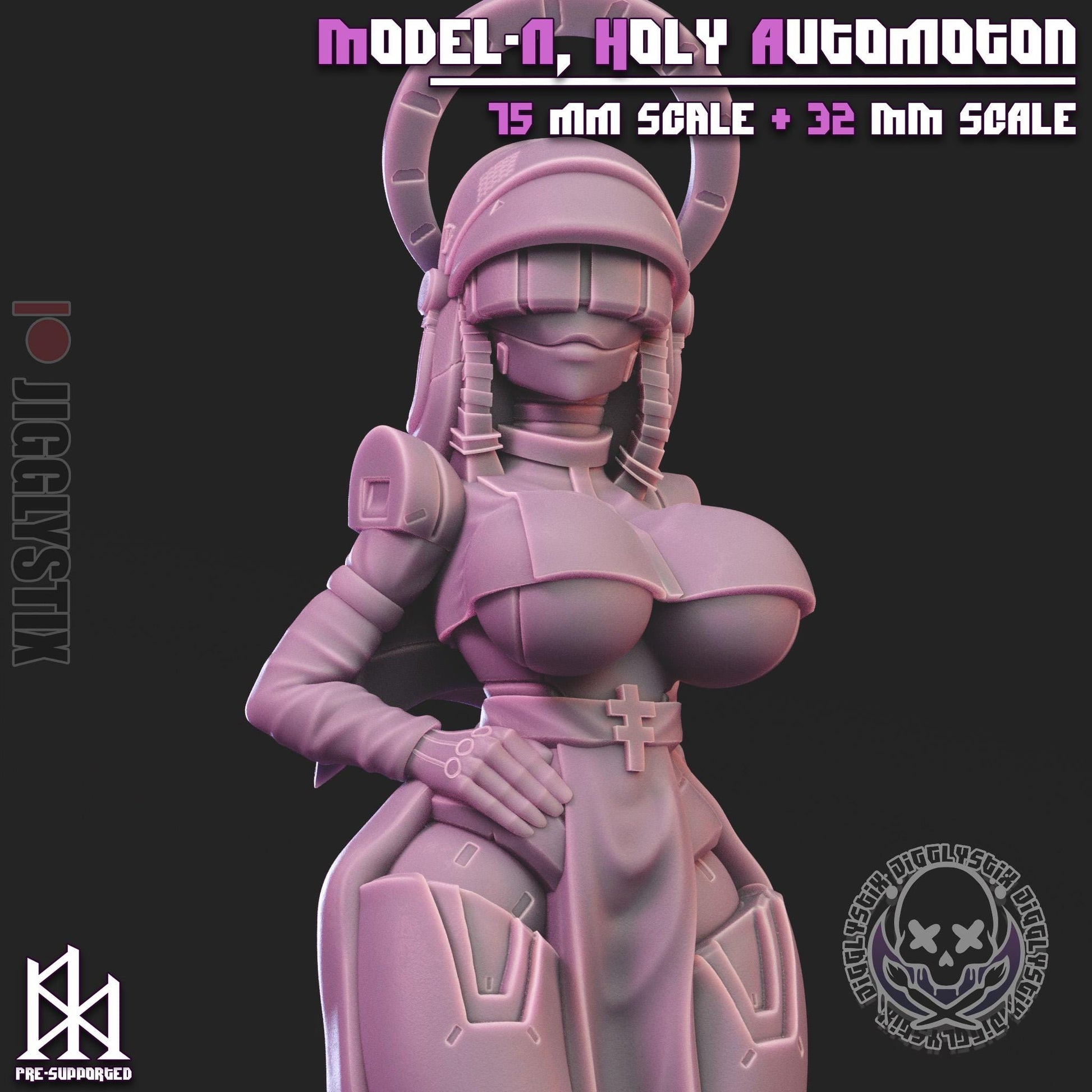 Model-N, Holy Automaton Pin Up Miniature | Jigglystix