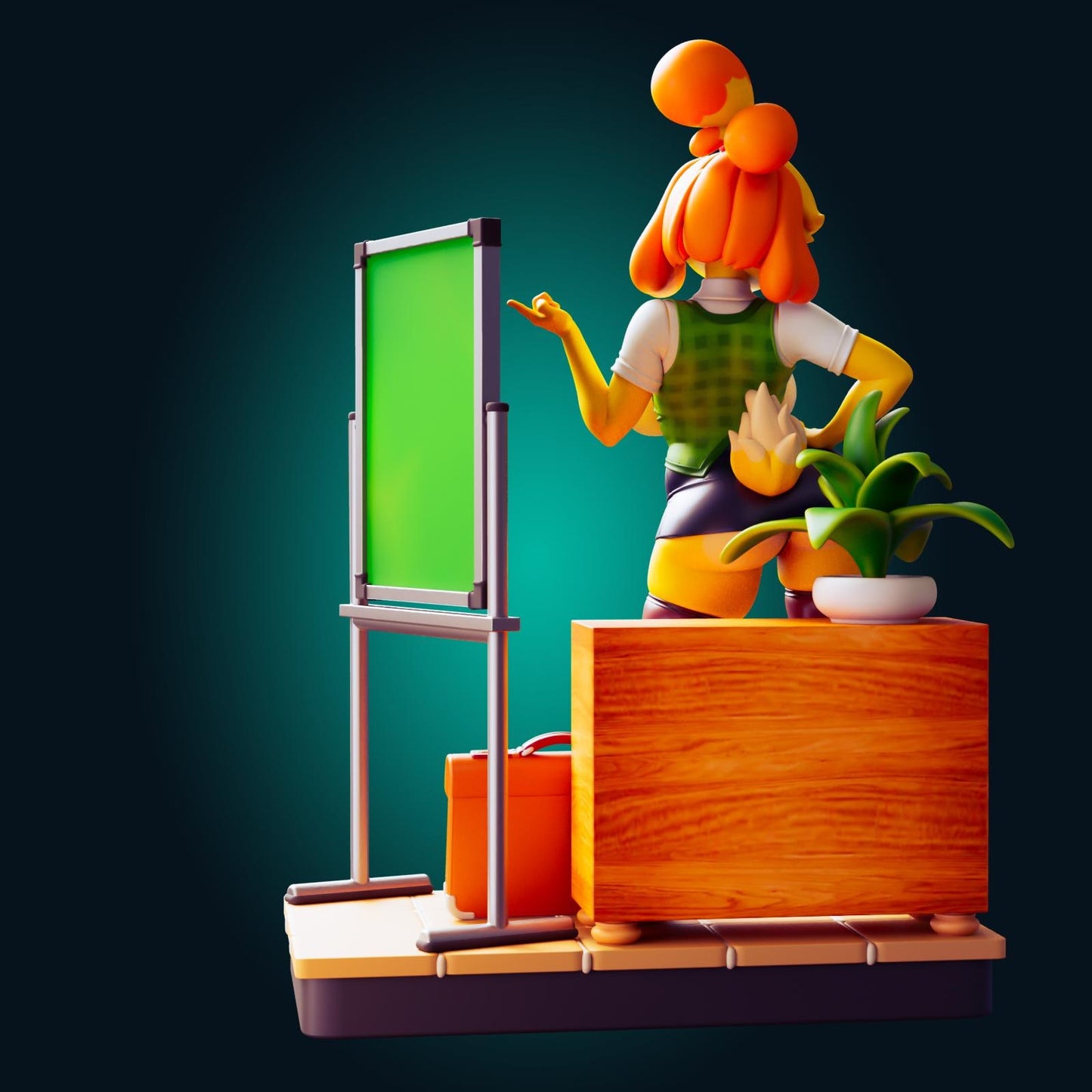 Isabelle Inspired Model Kit | 3D Resin Print Figurine | Officer Rhu