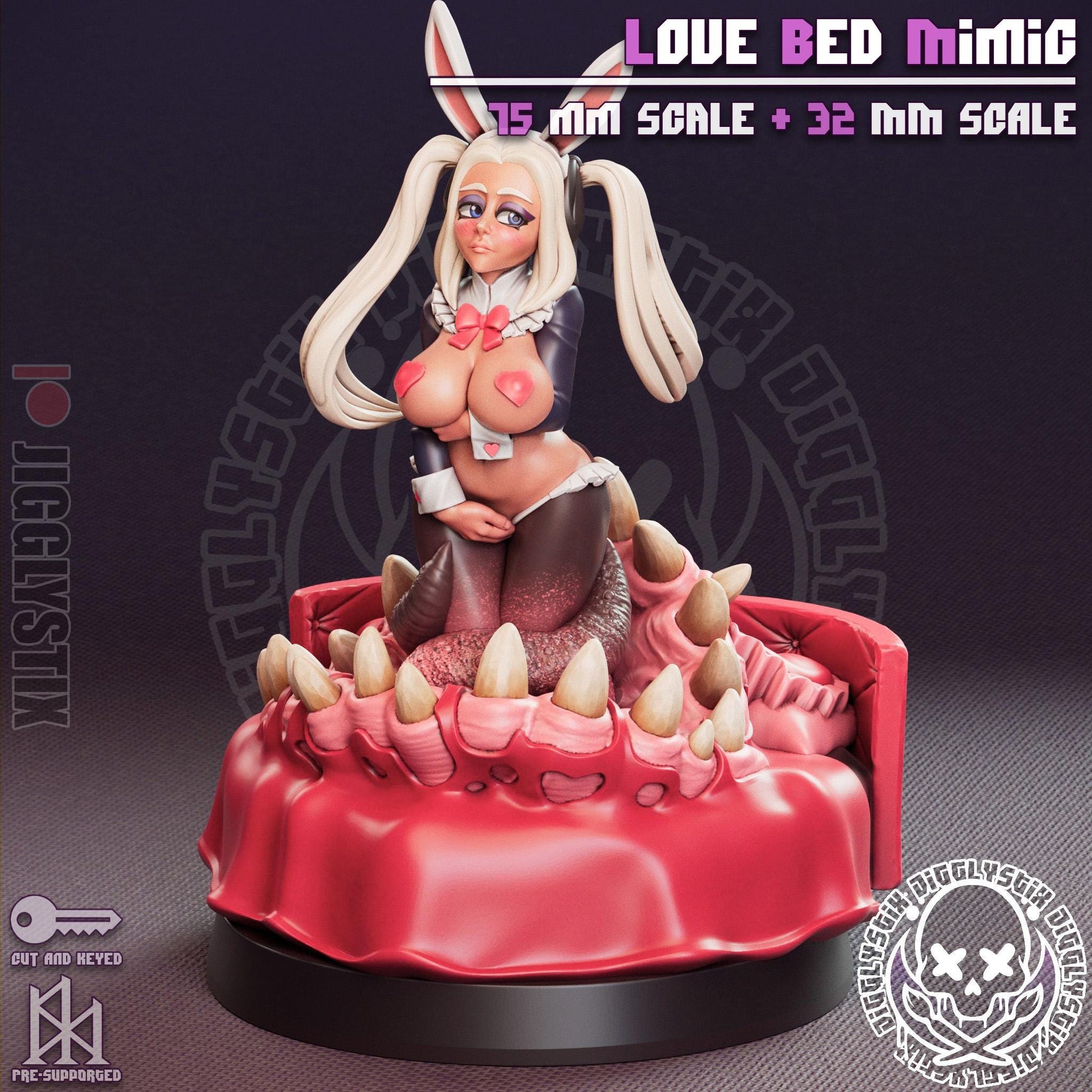 Love Bed Mimic Pin Up Miniature | Jigglystix