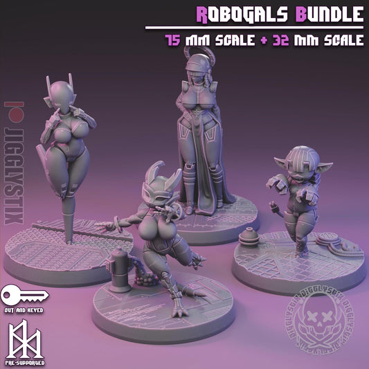 Robogals Pin Up Miniature Bundle | Jigglystix