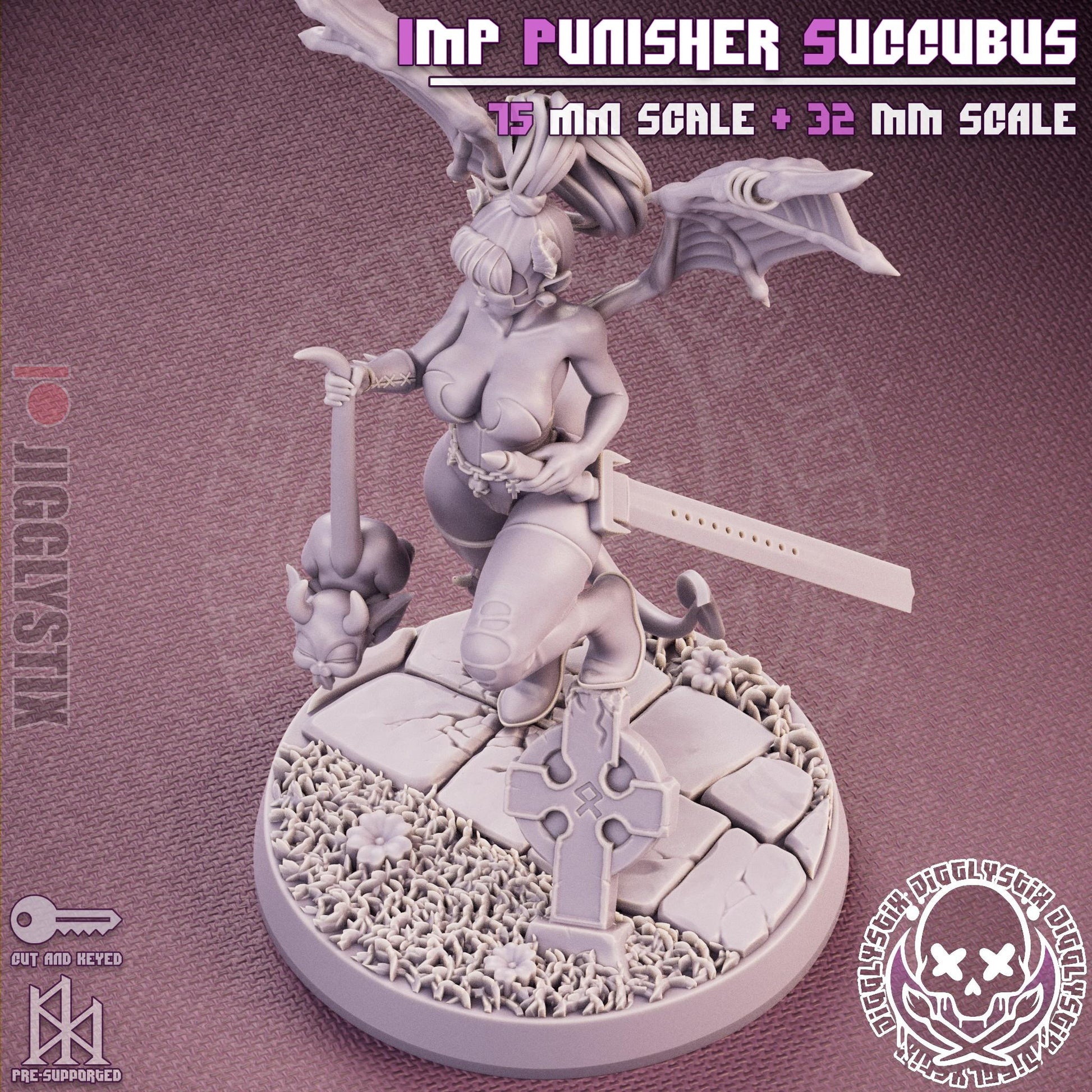 Imp Punisher Succubus Pin Up Miniature | Jigglystix