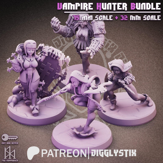 Vampire Hunter Pin Up Miniature Bundle | Jigglystix