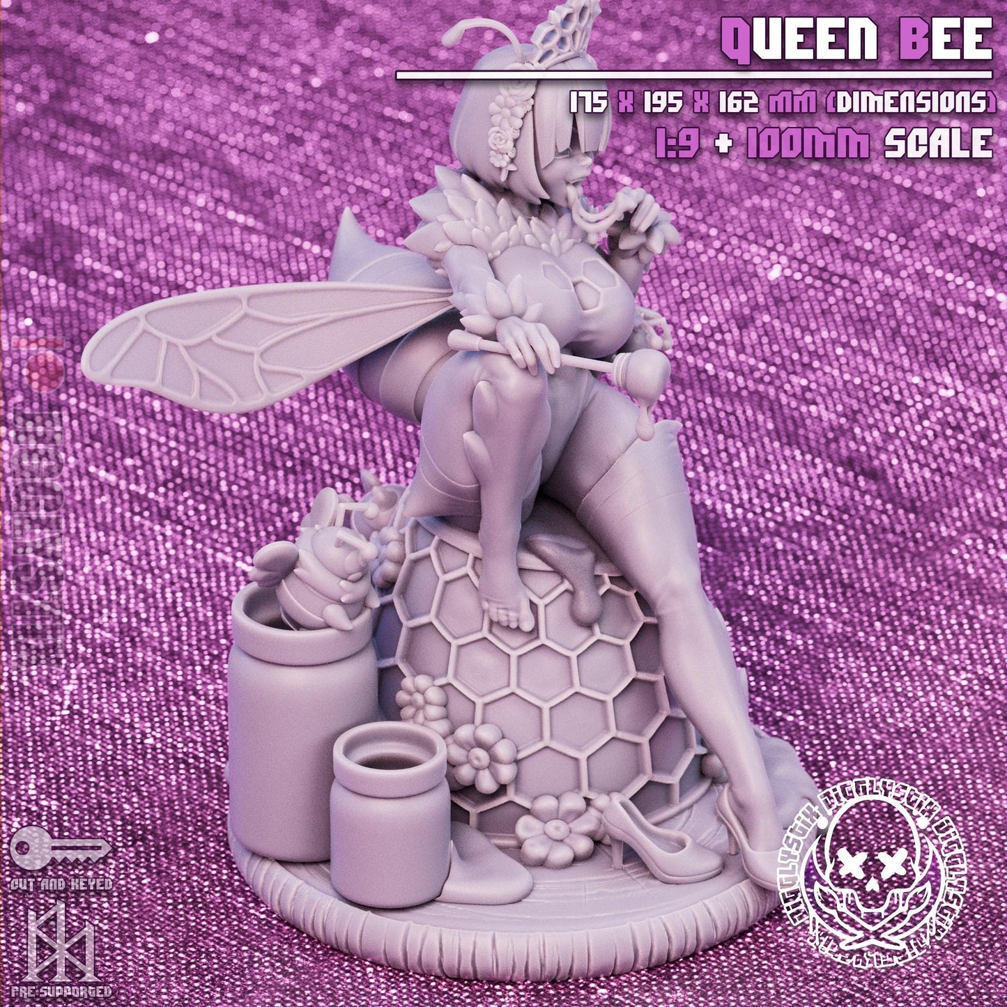 Queen Bee Pin Up Miniature Model Kit | Jigglystix