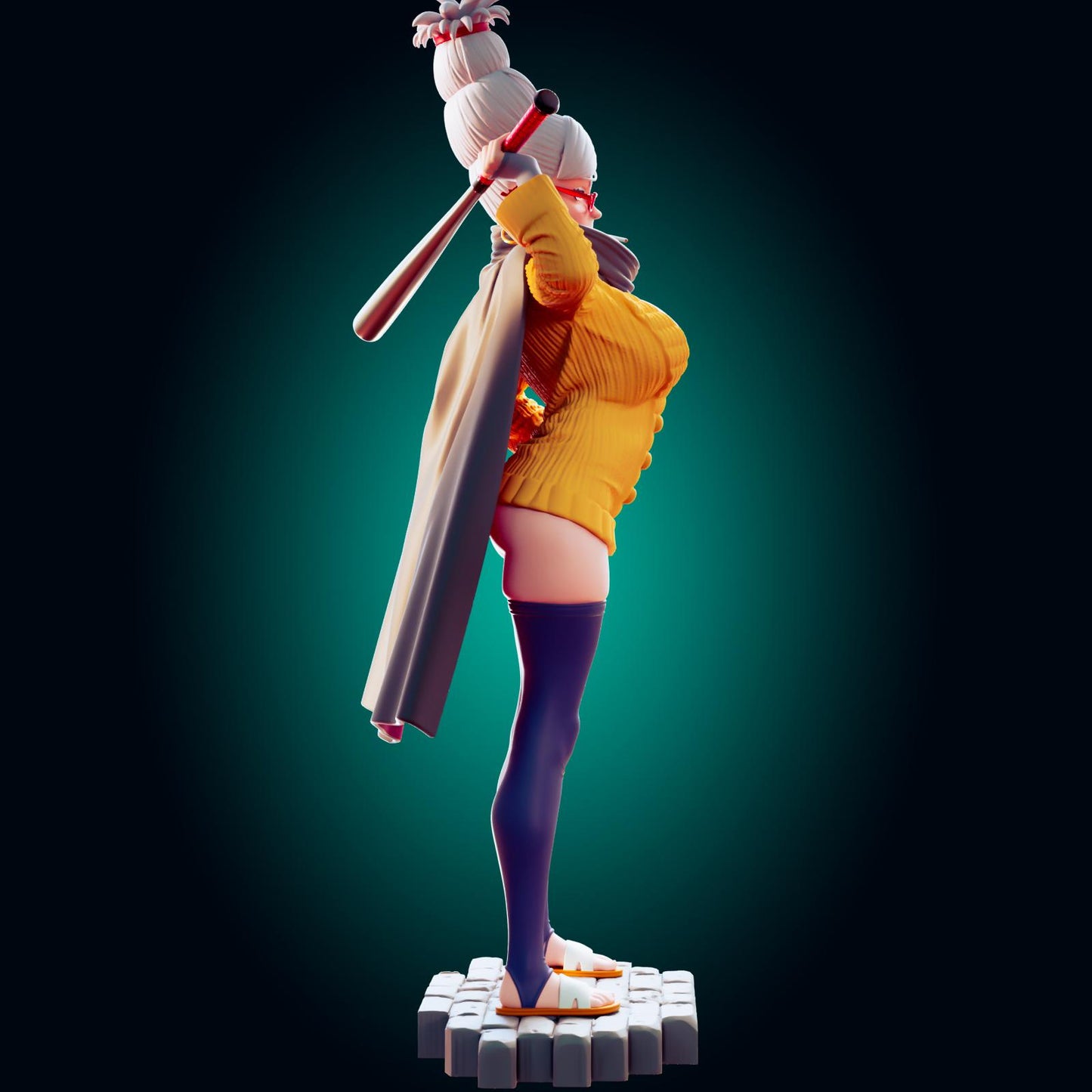 Grandma Pin Up Model Kit | 3D Resin Print Figurine | Officer Rhu