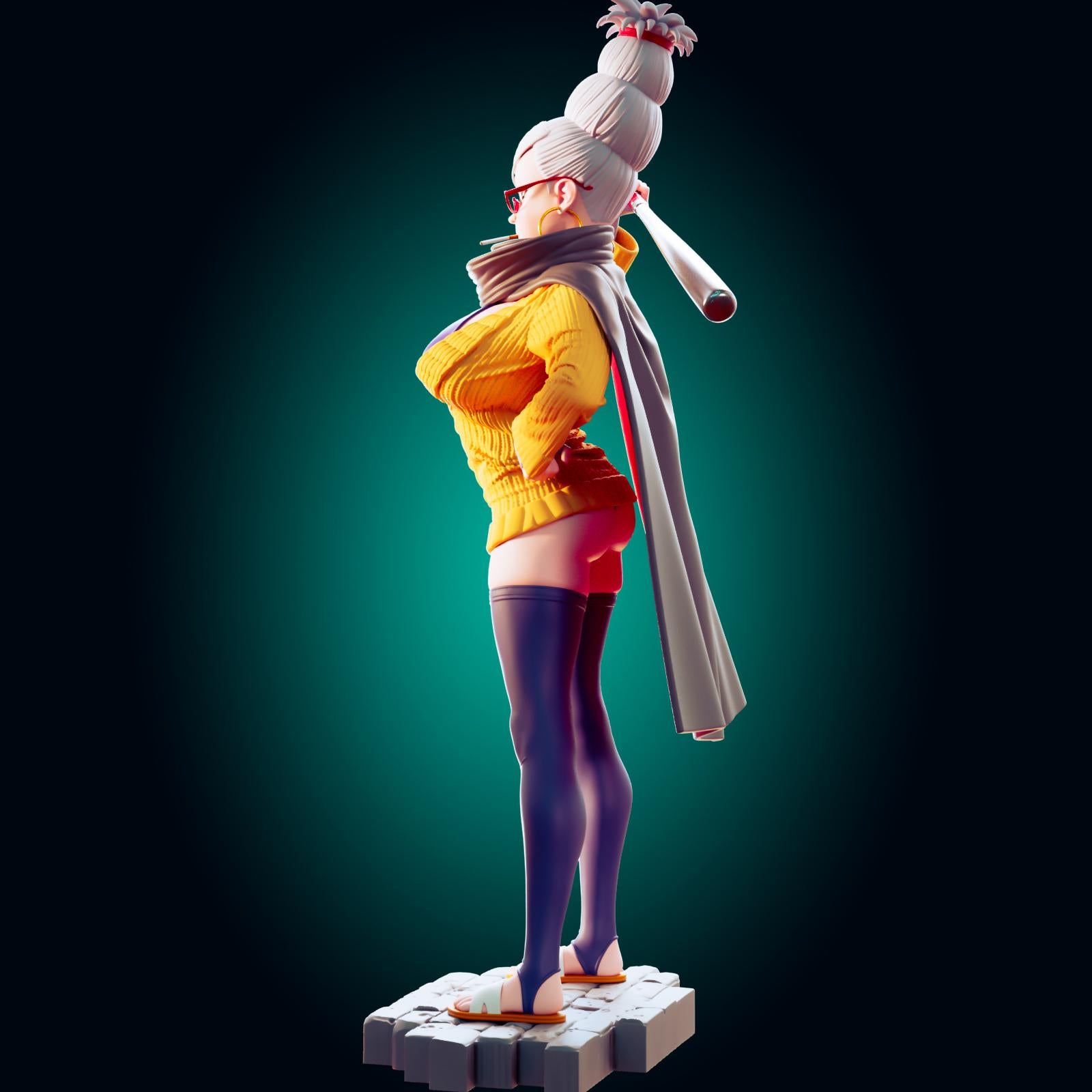 Grandma Pin Up Model Kit | 3D Resin Print Figurine | Officer Rhu