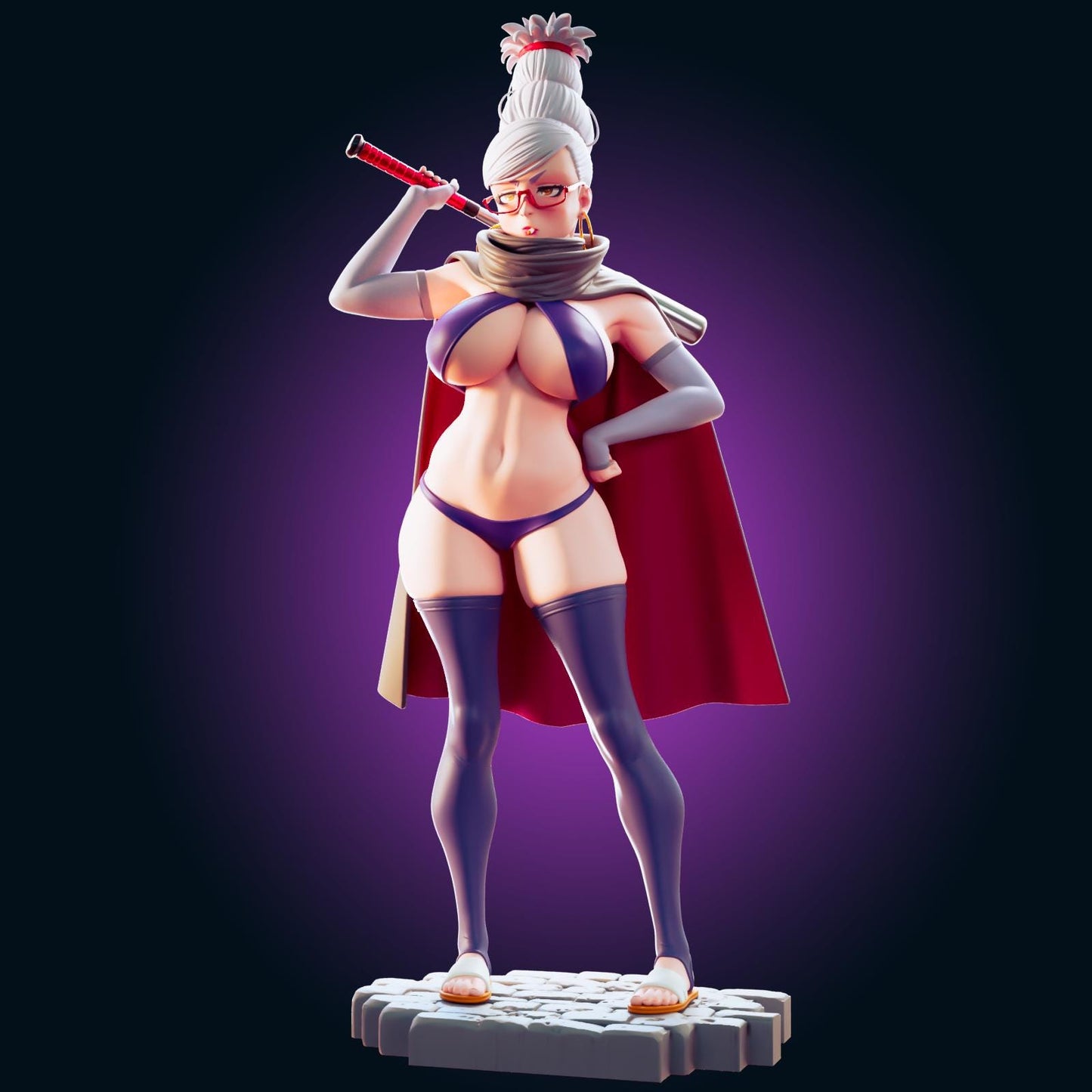 Grandma Pin Up Model Kit | 3D Resin Print Figurine | Officer Rhu