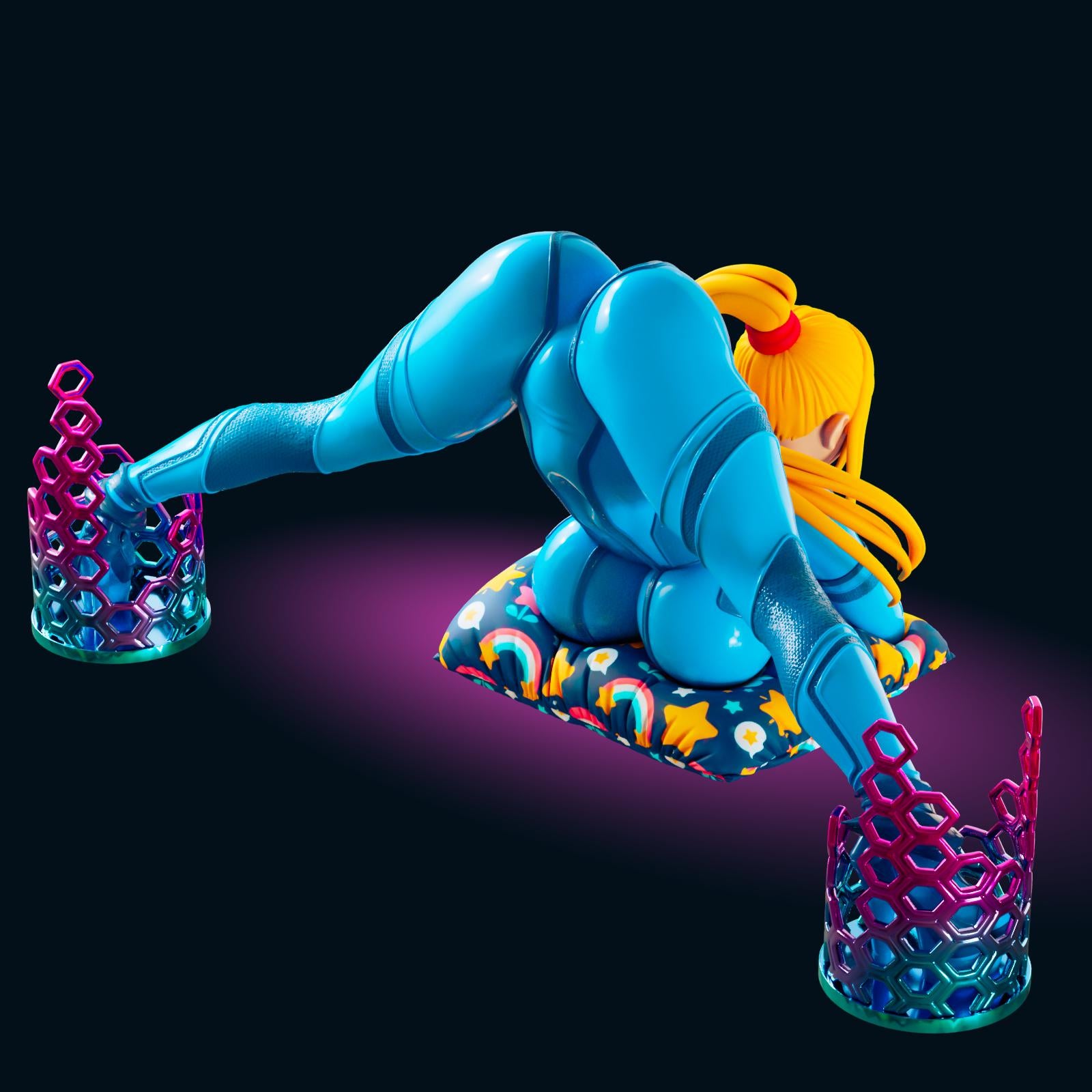 Space Fighter Girl Model Kit | 3D Resin Print Figurine | Officer Rhu