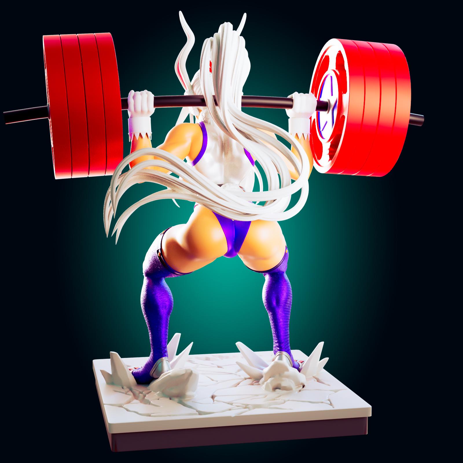 Bunny Fitness Girl Model Kit | 3D Resin Print Figurine | Officer Rhu