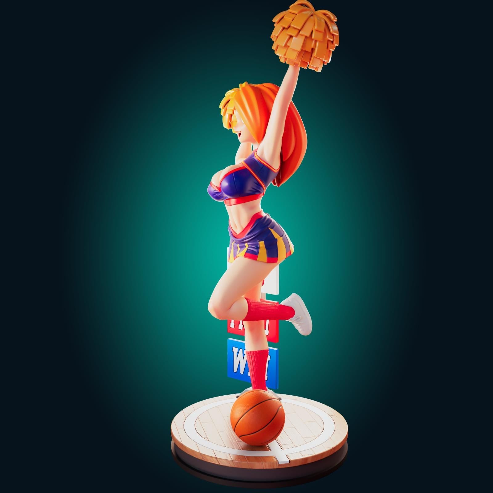 Cheerleader Model Kit | 3D Resin Print Figurine | Officer Rhu