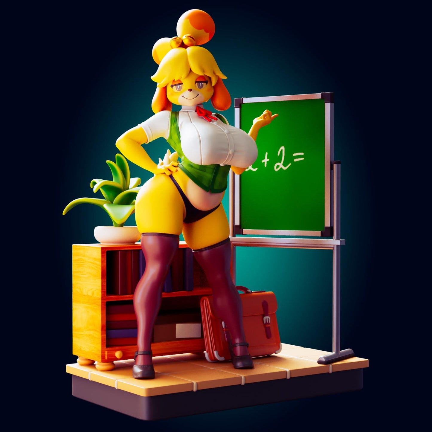 Isabelle Inspired Model Kit | 3D Resin Print Figurine | Officer Rhu