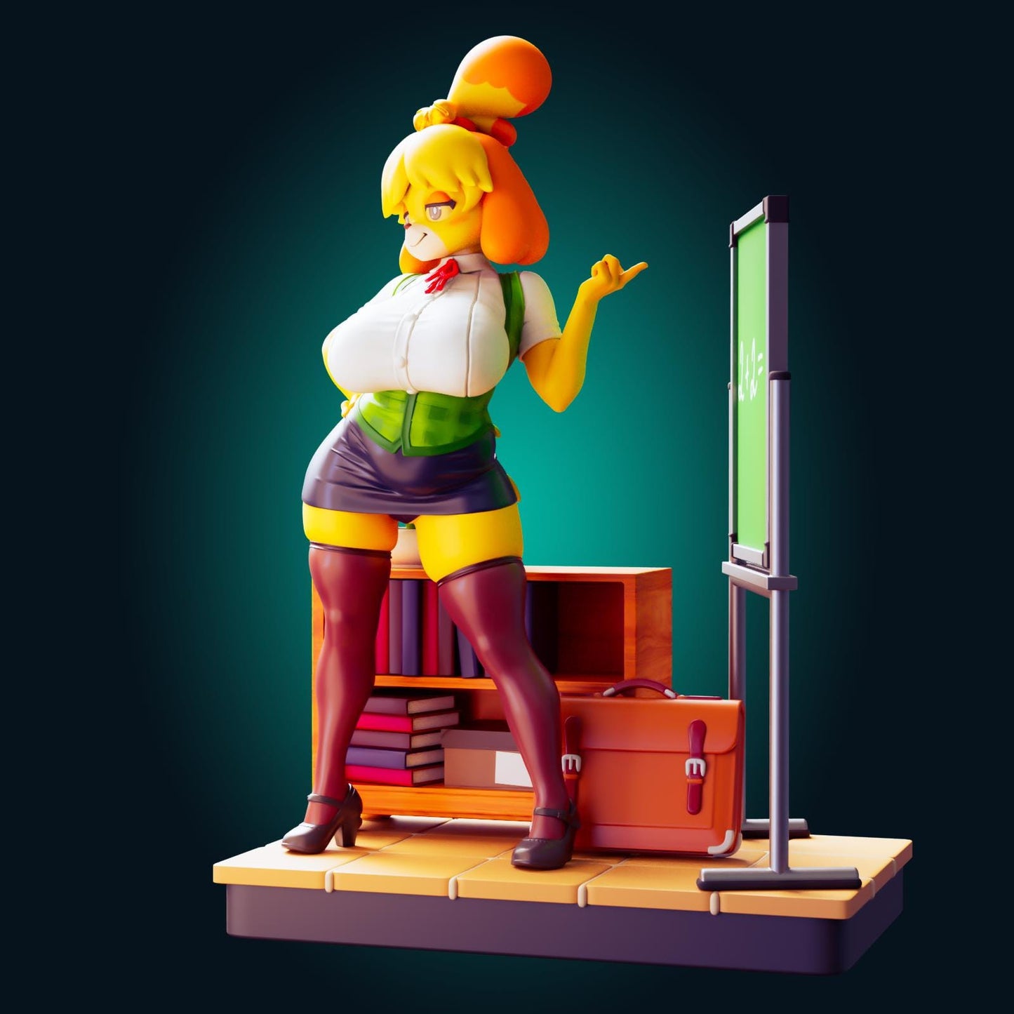 Isabelle Inspired Model Kit | 3D Resin Print Figurine | Officer Rhu