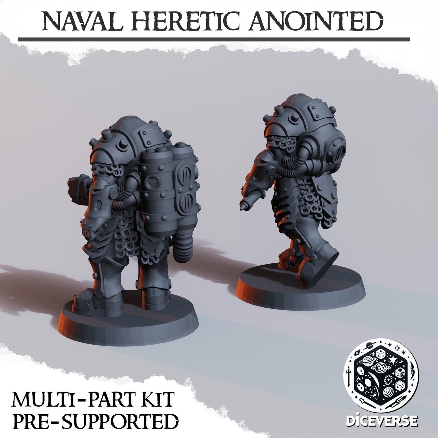 Naval Heretic Raiders Anointed Kit | 32mm Scale | Trench Crusade | Diceverse