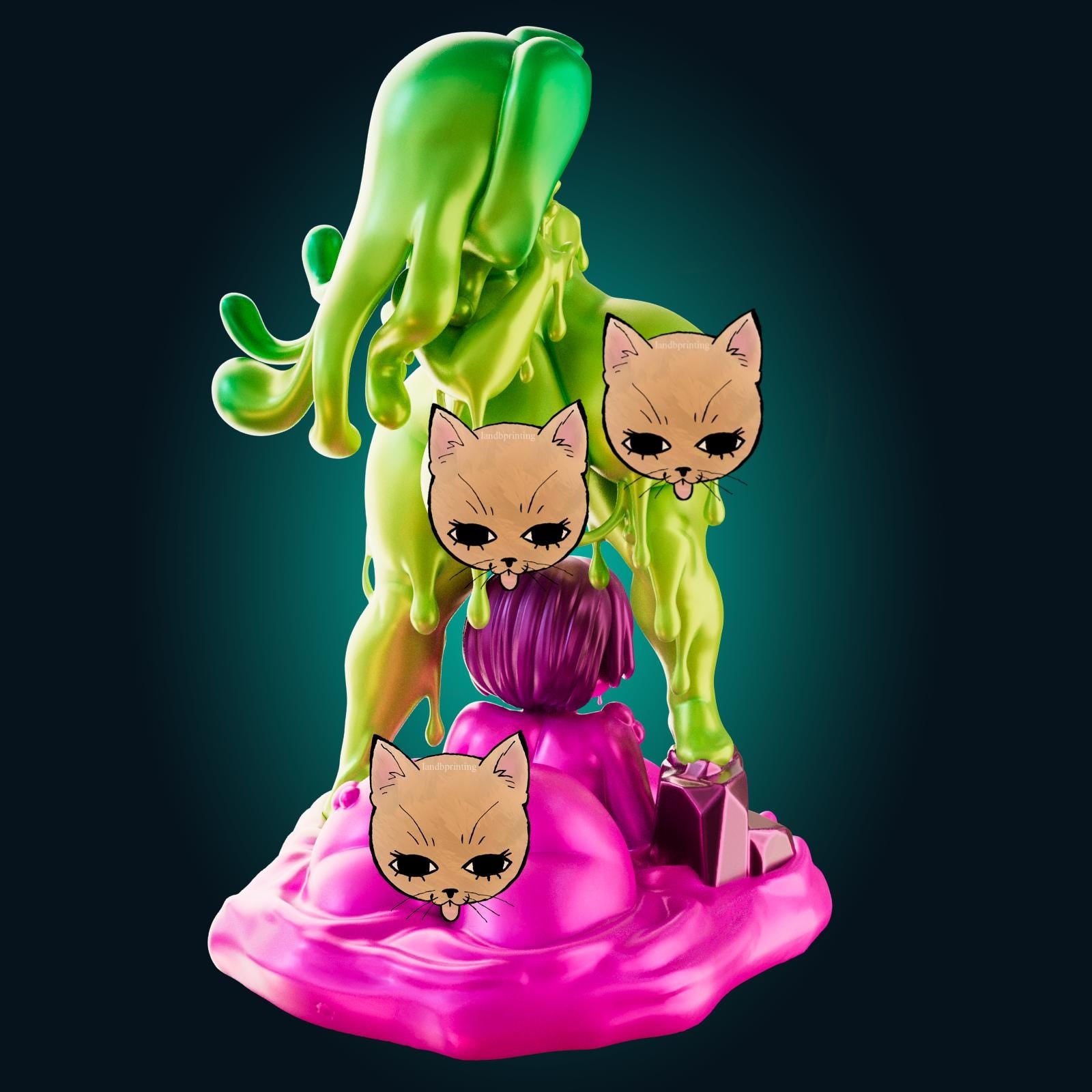 Slime Girls Model Kit | 3D Resin Print Figurine | Officer Rhu