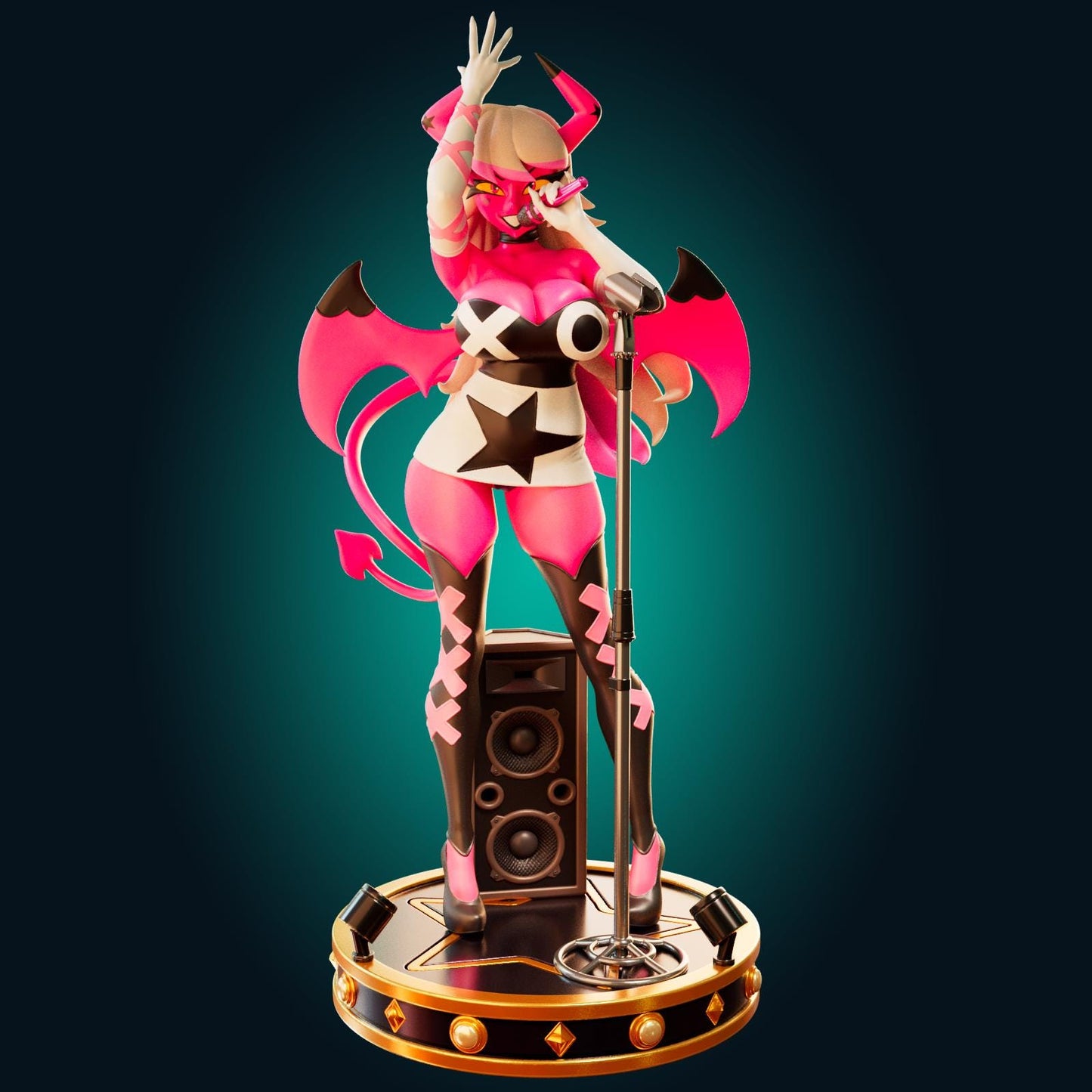 Succubus Demon Girl Model Kit | 3D Resin Print Figurine | Officer Rhu