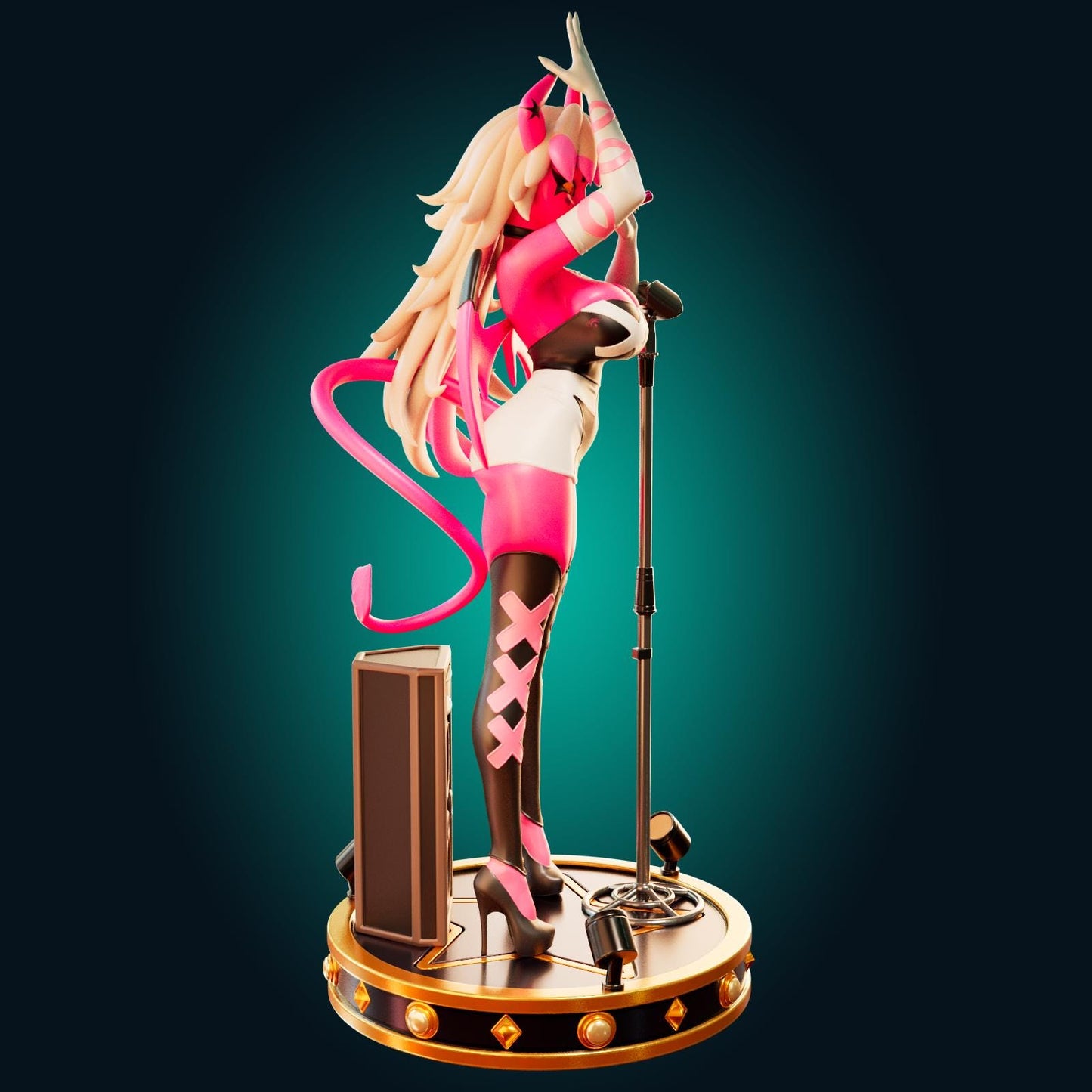 Succubus Demon Girl Model Kit | 3D Resin Print Figurine | Officer Rhu