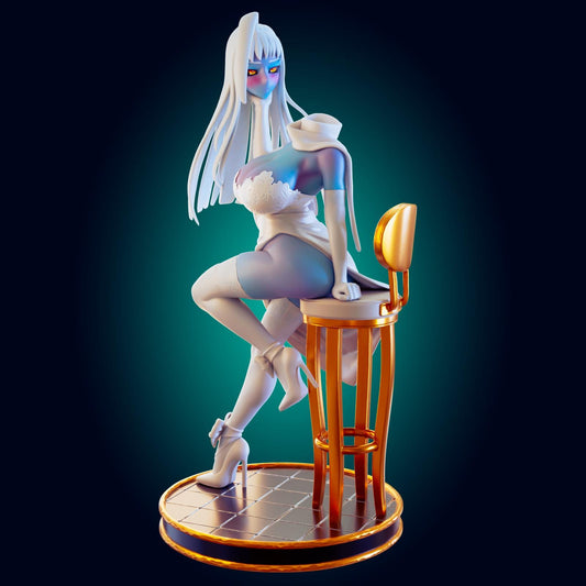 Reaper Girl Model Kit | 3D Resin Print Figurine | Officer Rhu