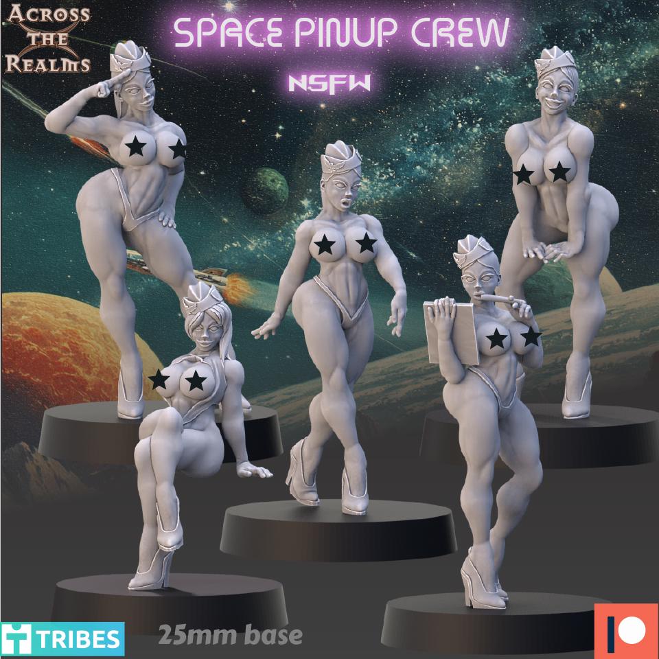 Space Pinup Crew Miniatures | Across the Realms