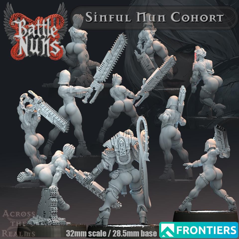 Sinful Nun Cohort Miniatures | Across the Realms