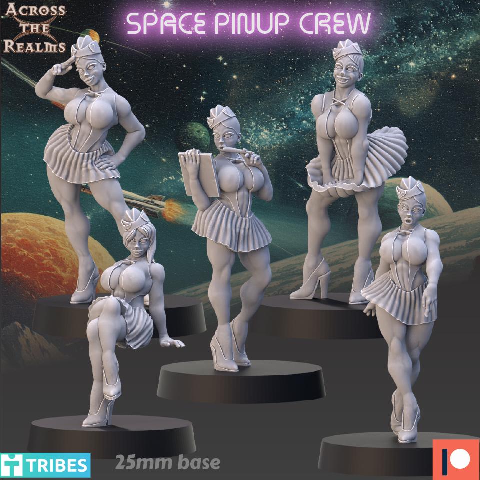 Space Pinup Crew Miniatures | Across the Realms