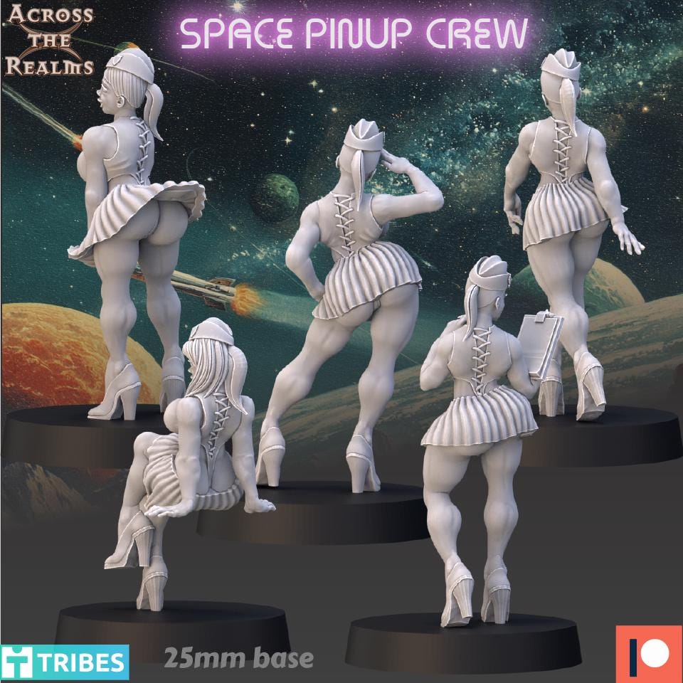 Space Pinup Crew Miniatures | Across the Realms