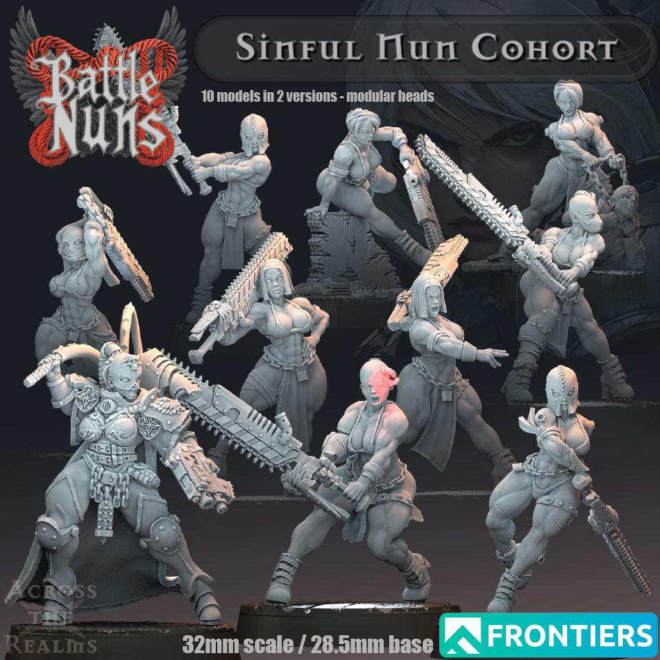 Sinful Nun Cohort Miniatures | Across the Realms