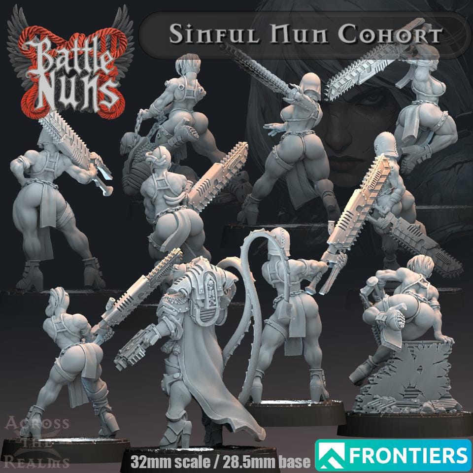 Sinful Nun Cohort Miniatures | Across the Realms