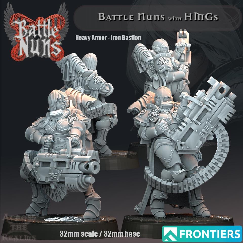 Battle Nun Miniatures | Across the Realms