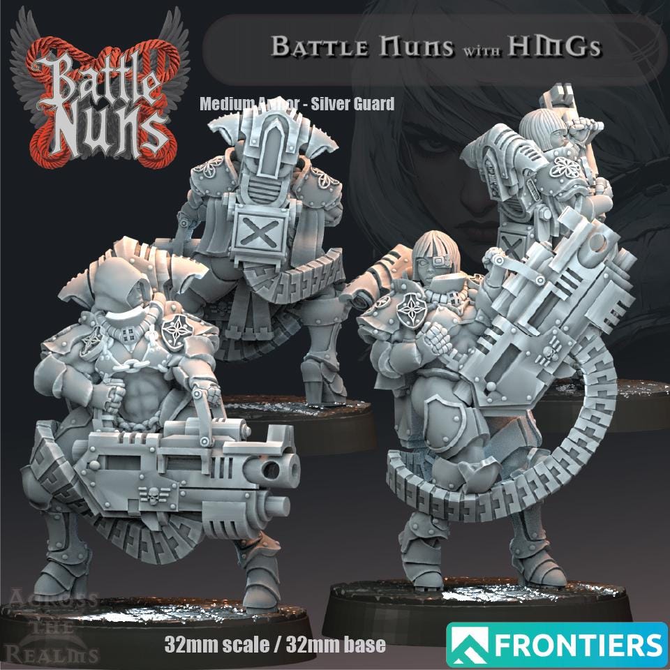 Battle Nun Miniatures | Across the Realms