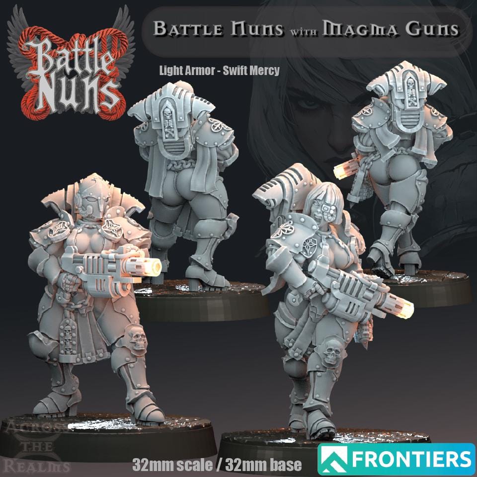 Battle Nun Miniatures | Across the Realms