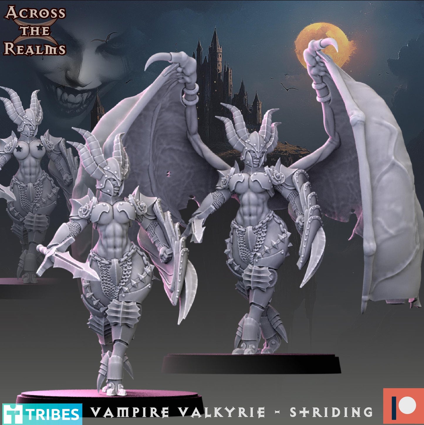 Valkyrie with Sword Miniature | Across the Realms