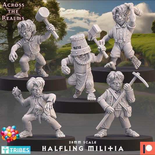 Halfling Militia Miniatures | Across the Realms