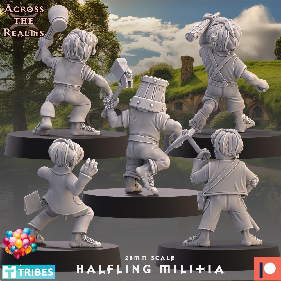 Halfling Militia Miniatures | Across the Realms