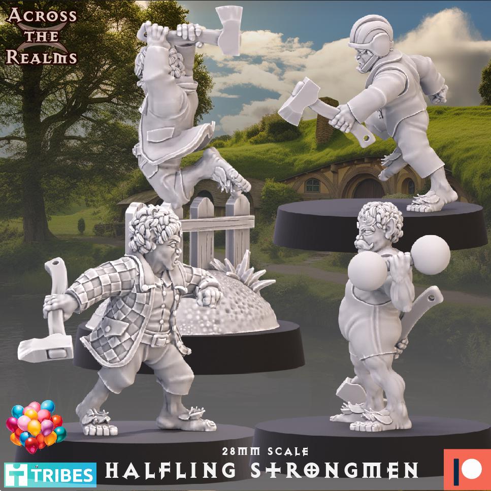 Halfling Strongmen Miniatures | Across the Realms