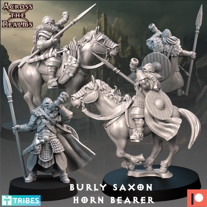 Saxon Horn Bearer Miniature | Across the Realms
