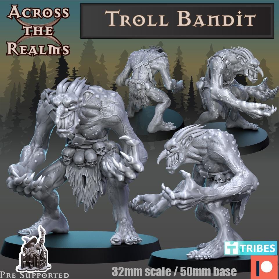 Troll Bandit Miniature | Across the Realms