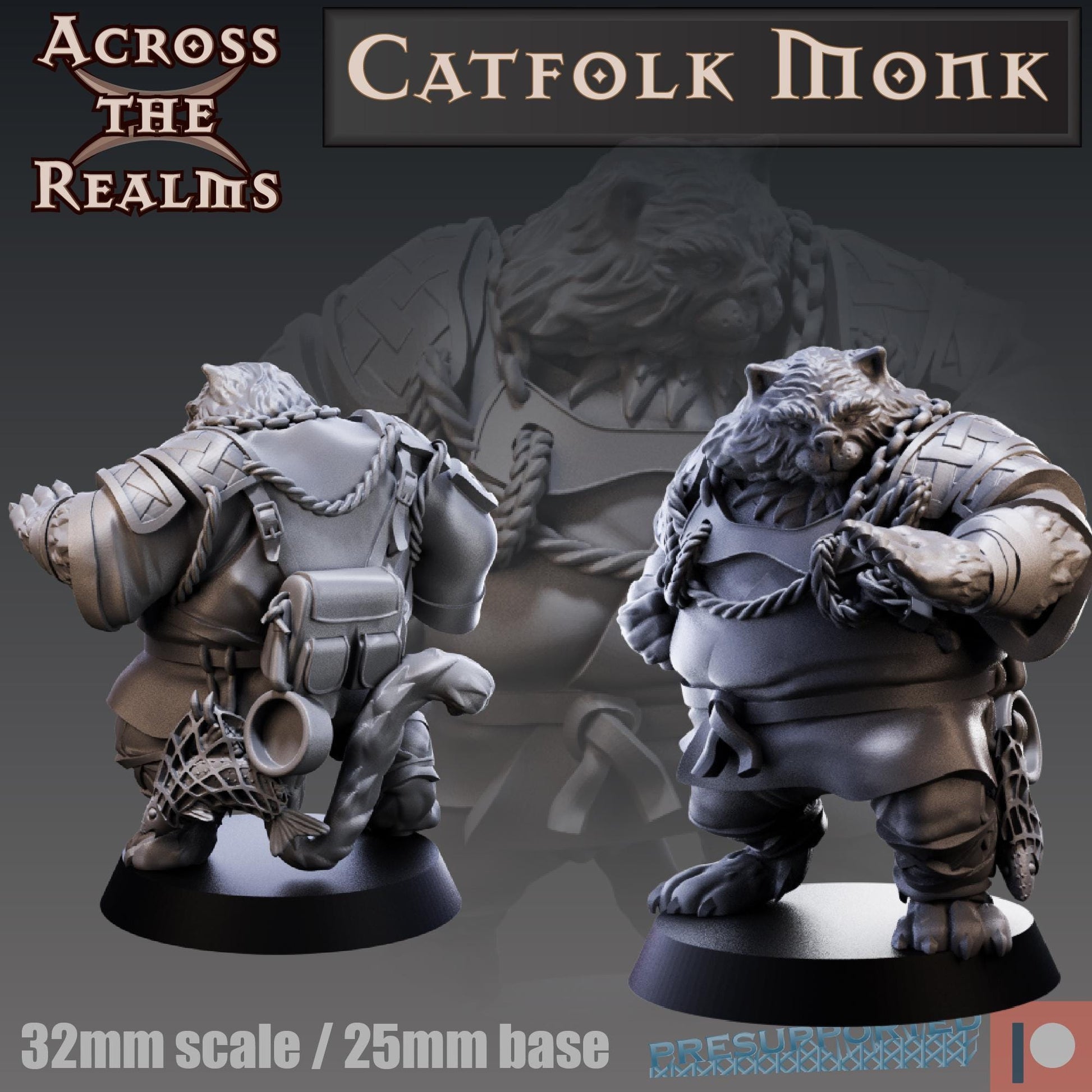 Catfolk Monk Miniature | Across the Realms