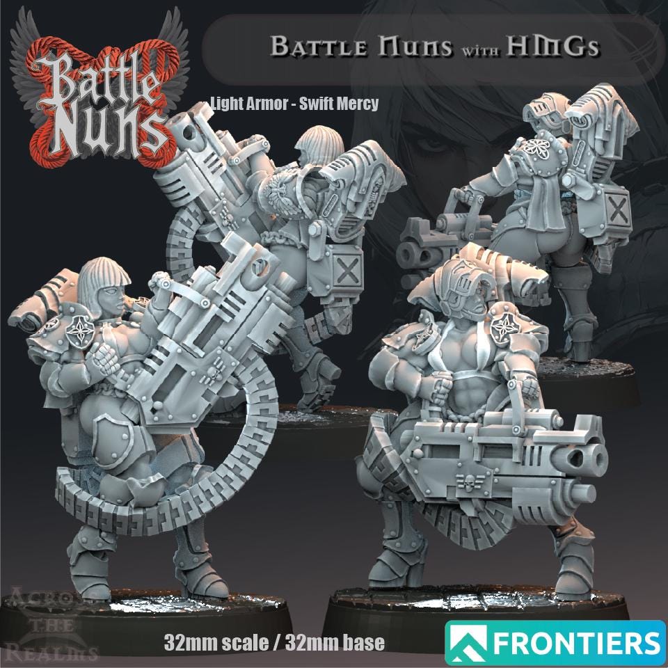 Battle Nun Miniatures | Across the Realms