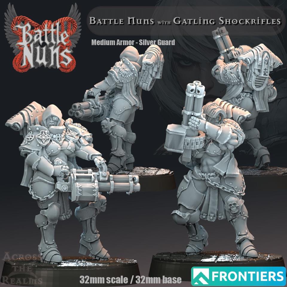 Battle Nun Miniatures | Across the Realms