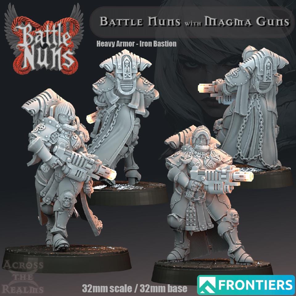 Battle Nun Miniatures | Across the Realms