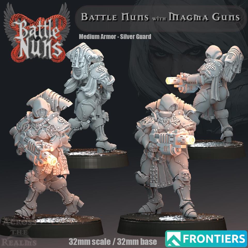 Battle Nun Miniatures | Across the Realms