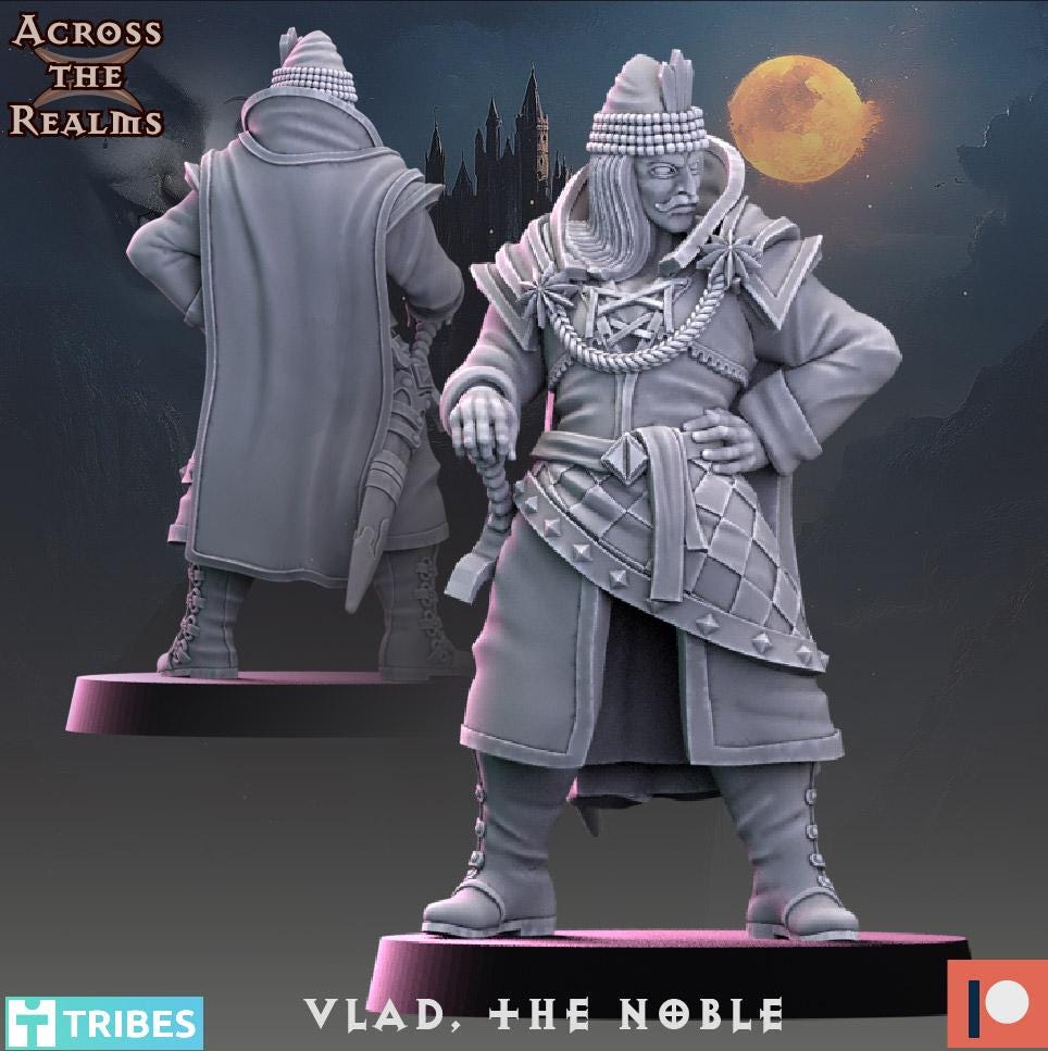 Vlad the Warrior Miniature | Across the Realms