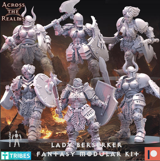 Lady Berserker Fantasy Modular Kit | Across the Realms