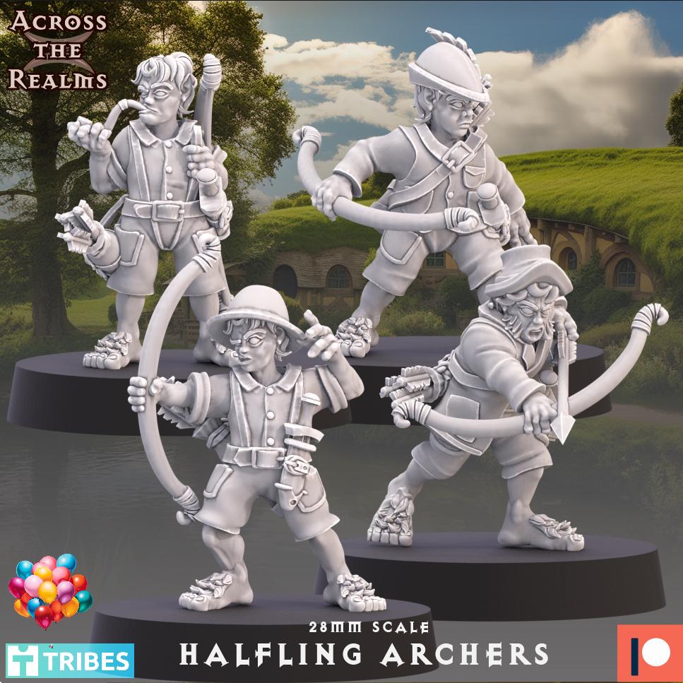 Halfling Archer Miniatures | Across the Realms