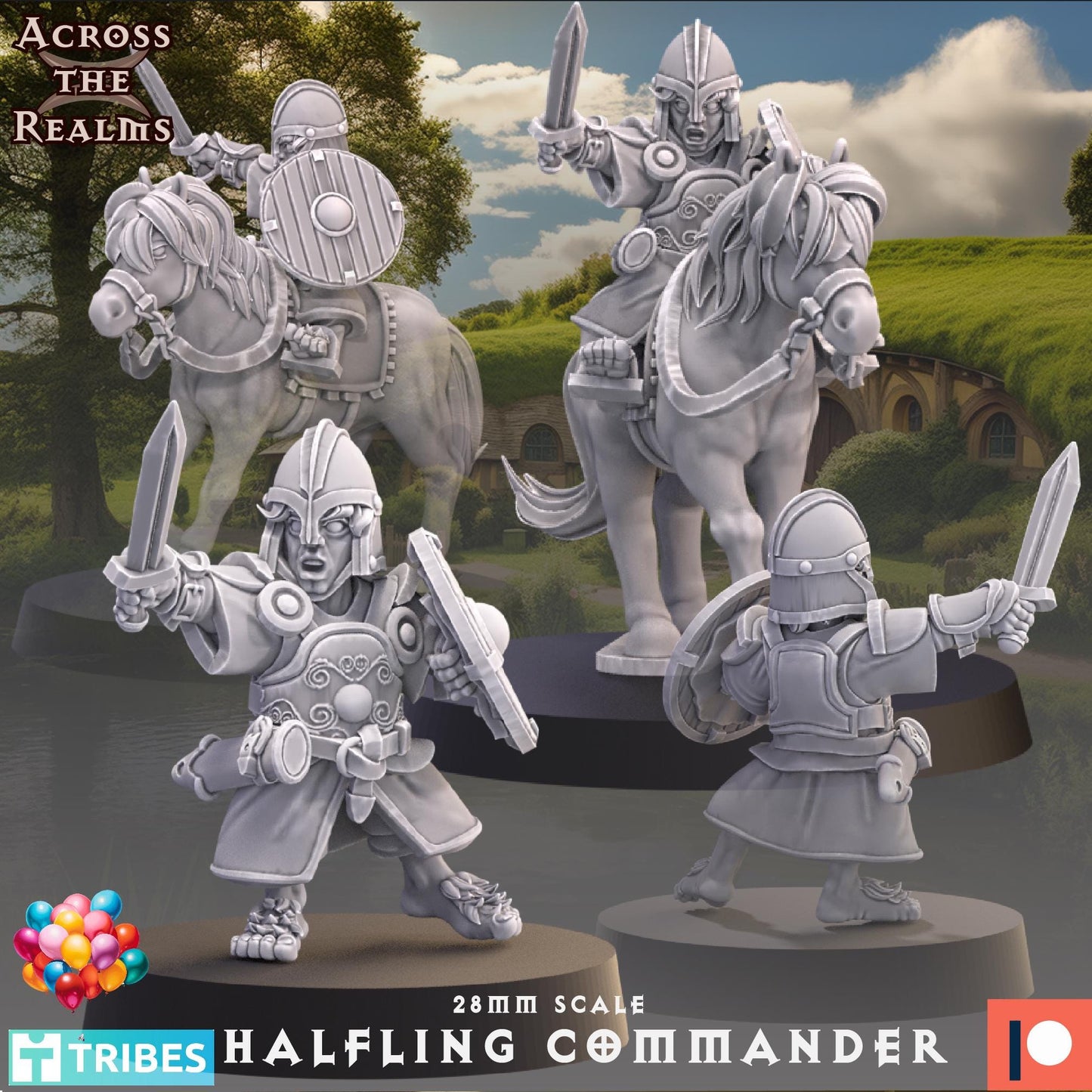 Halfling Commander Miniature | Across the Realms