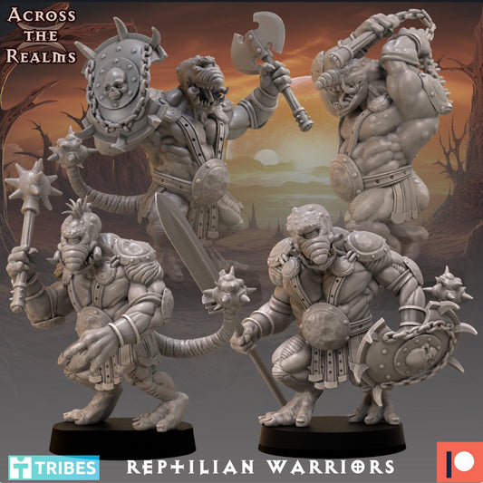 Reptilian Warrior Miniatures | Across the Realms