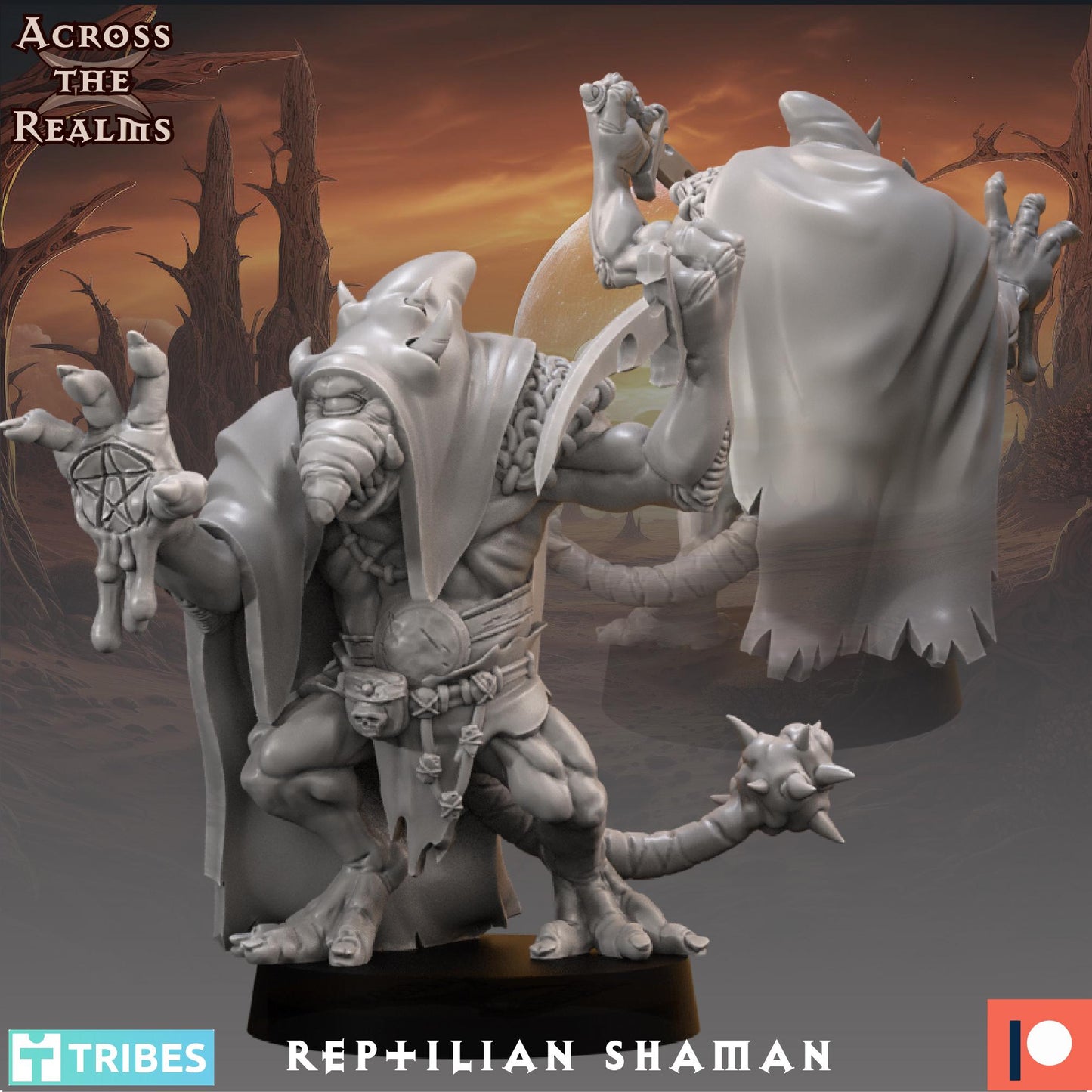 Reptilian Shaman Miniature | Across the Realms