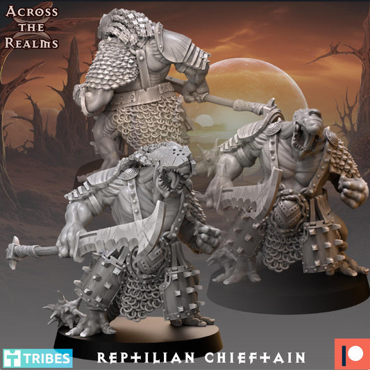 Reptilian Chieftain Miniature | Across the Realms